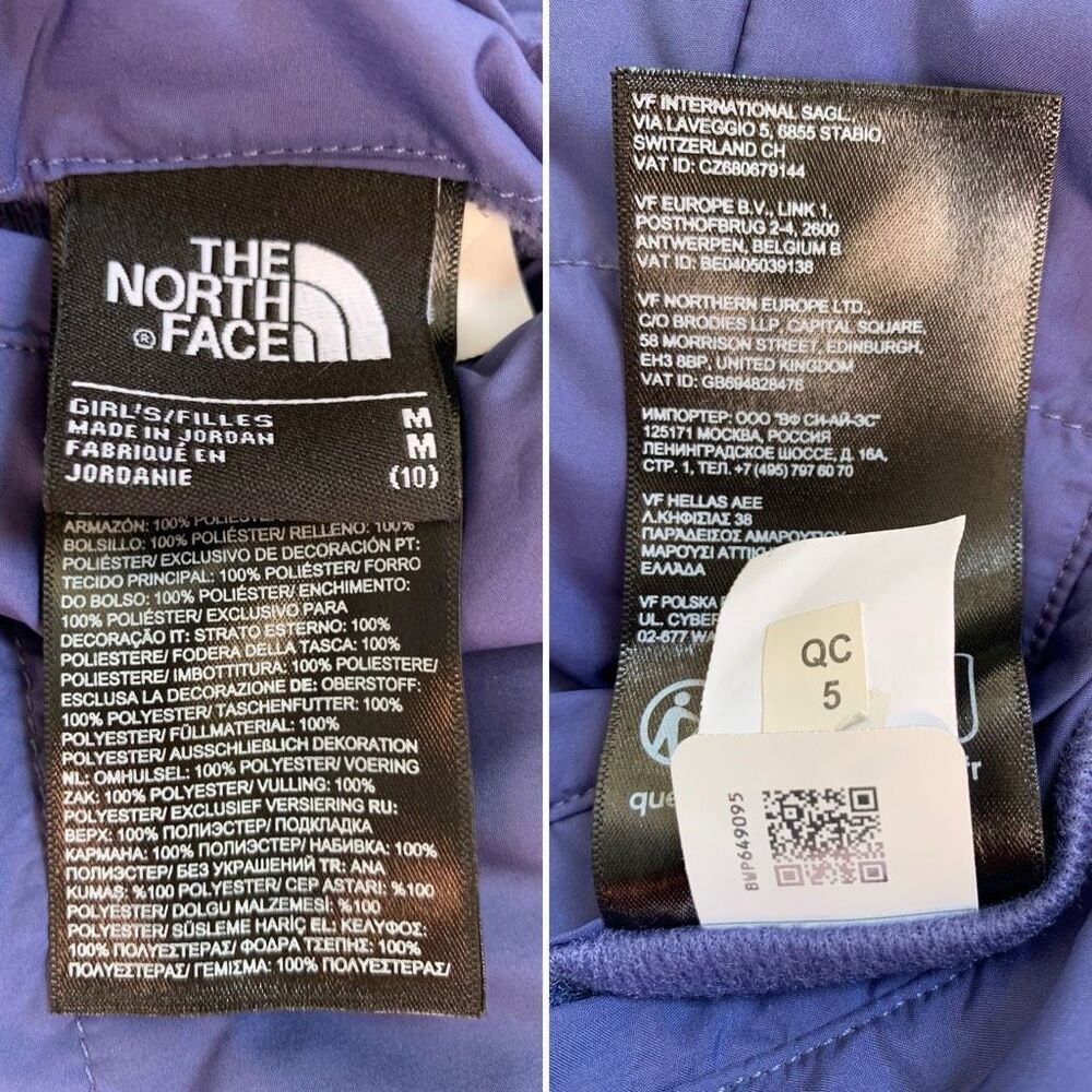 The Northface Reversible Mossbud Insulated Jacket Cave Blue Size M - Picture 10 of 12
